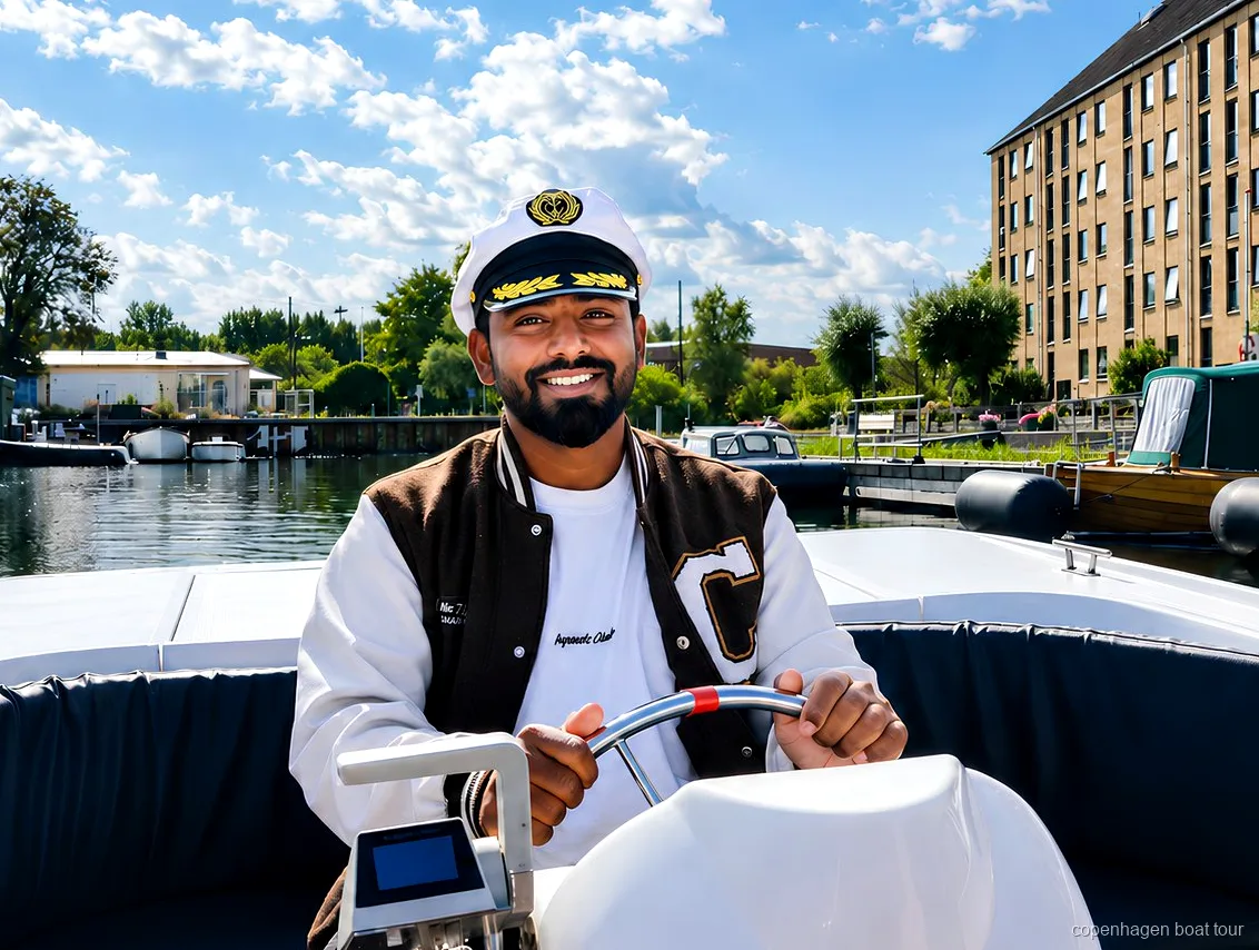 Kopenhagen Luxus-Bootsfahrt fährt in die ruhigen Kanäle von Christianshavn ein